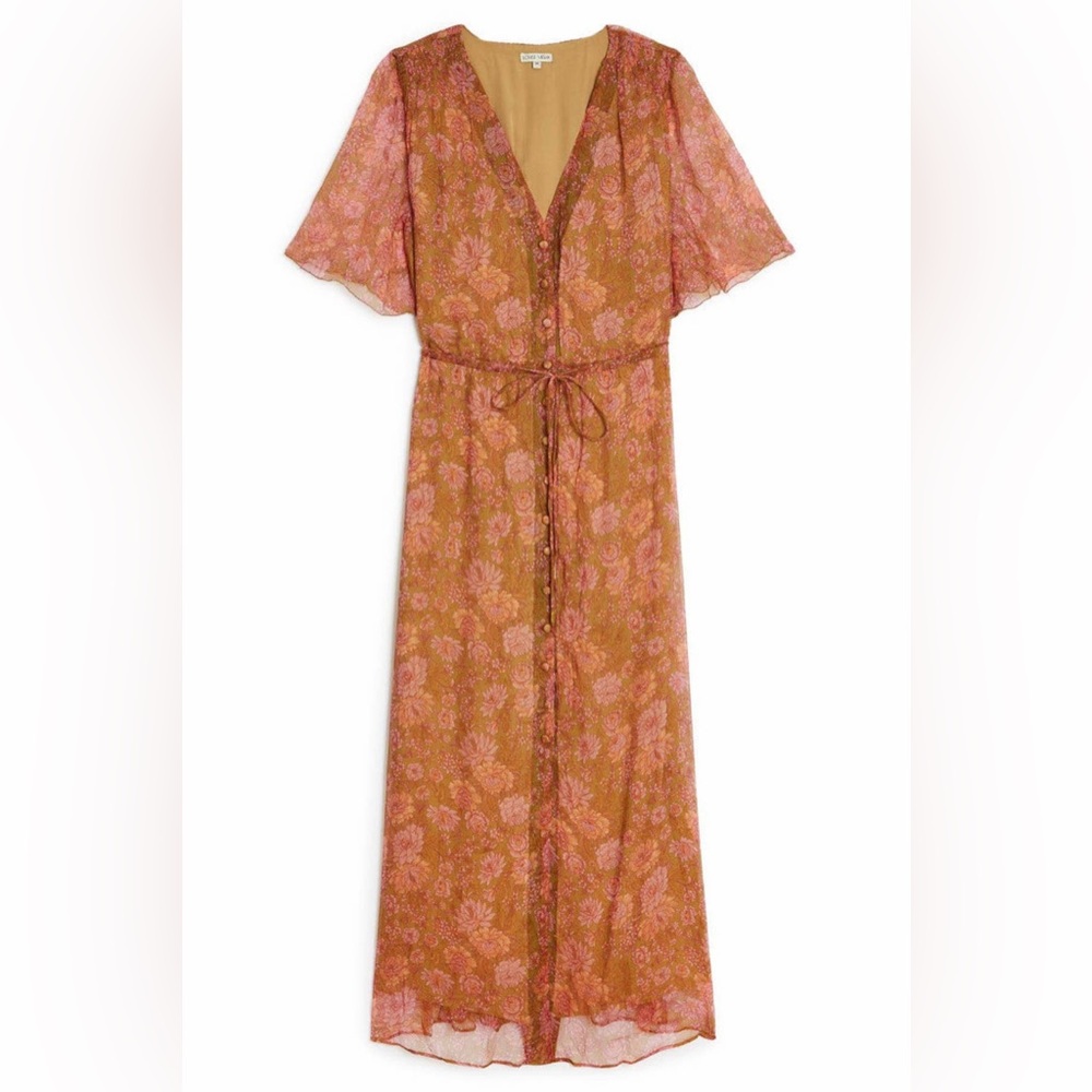 NWT / Louise Misha Challu Dress in Pink Floral